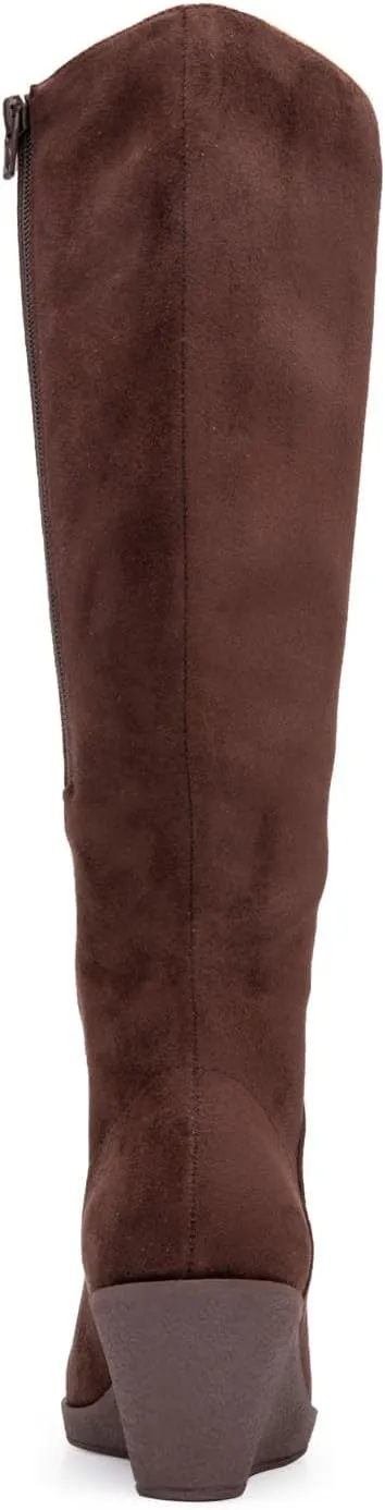 Aerosoles - Women's Binocular Knee High Boot - Knee High Boots with Memory Foam Footbed