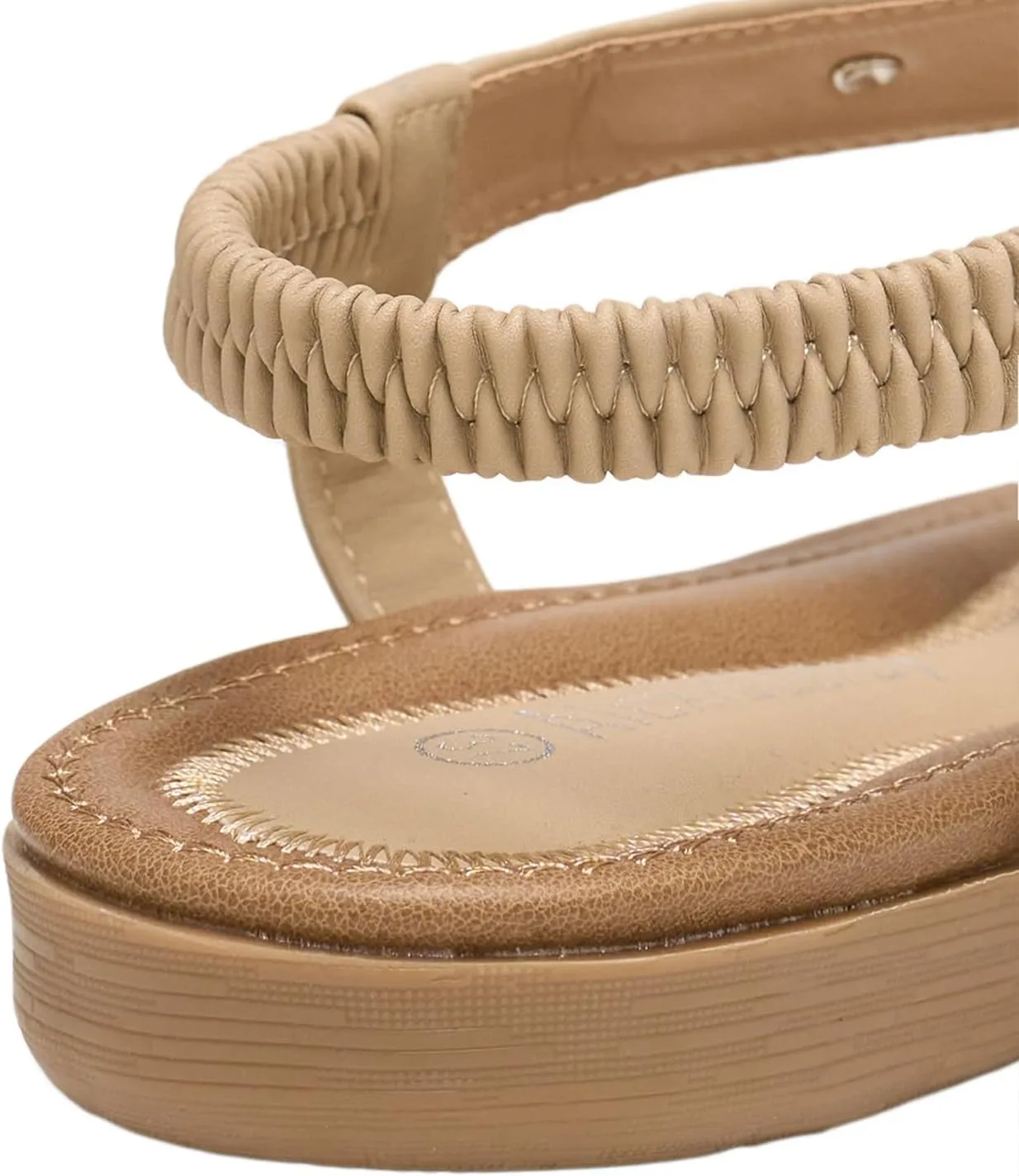 Alexis Leroy Summer Women's Casual Thong Sandal with Ankle Strap Flip Flop Sandals