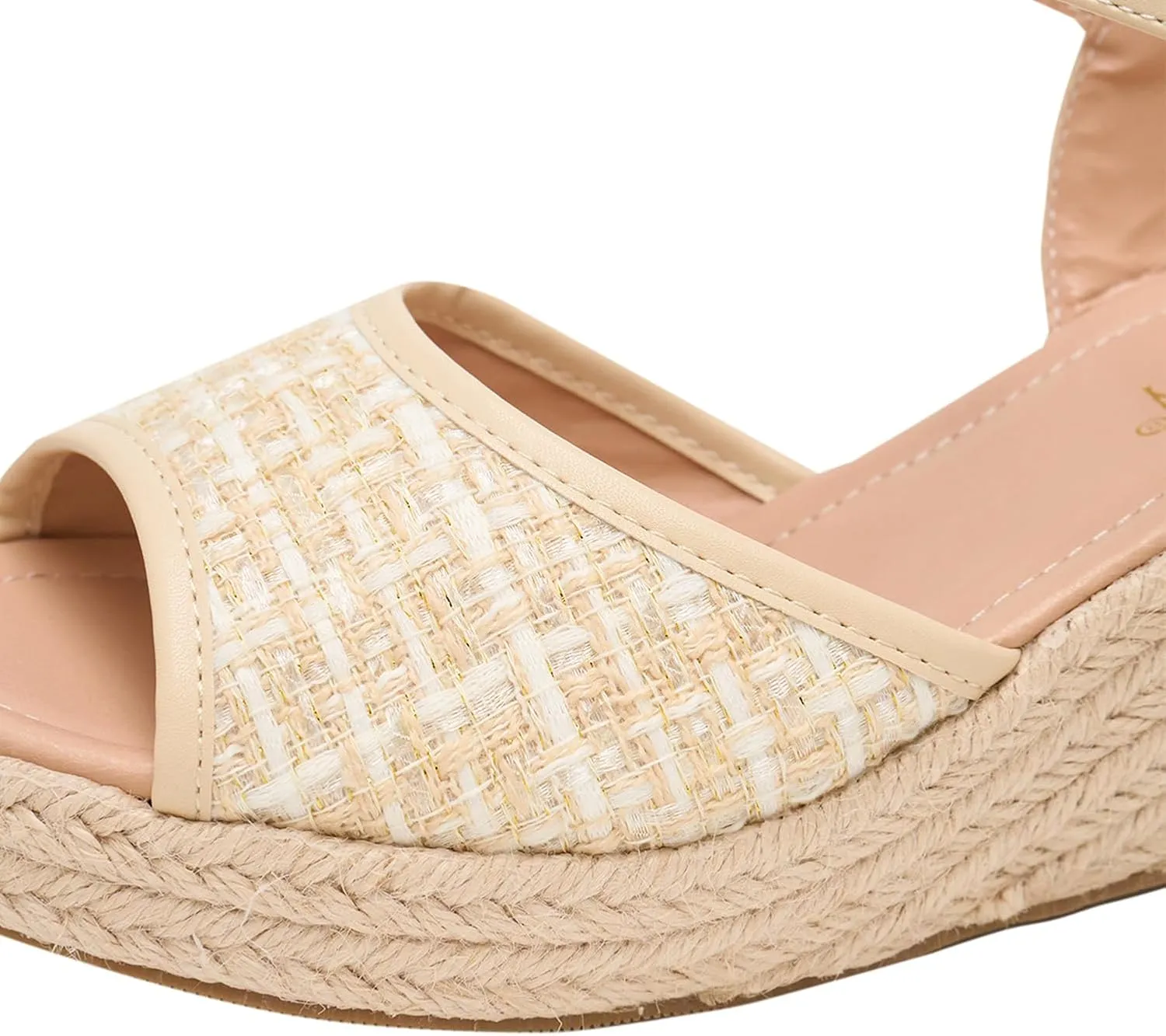 Alexis Leroy Wedge Heel Cut-Out Vamp Peep Toe Slingback Women's Sandals
