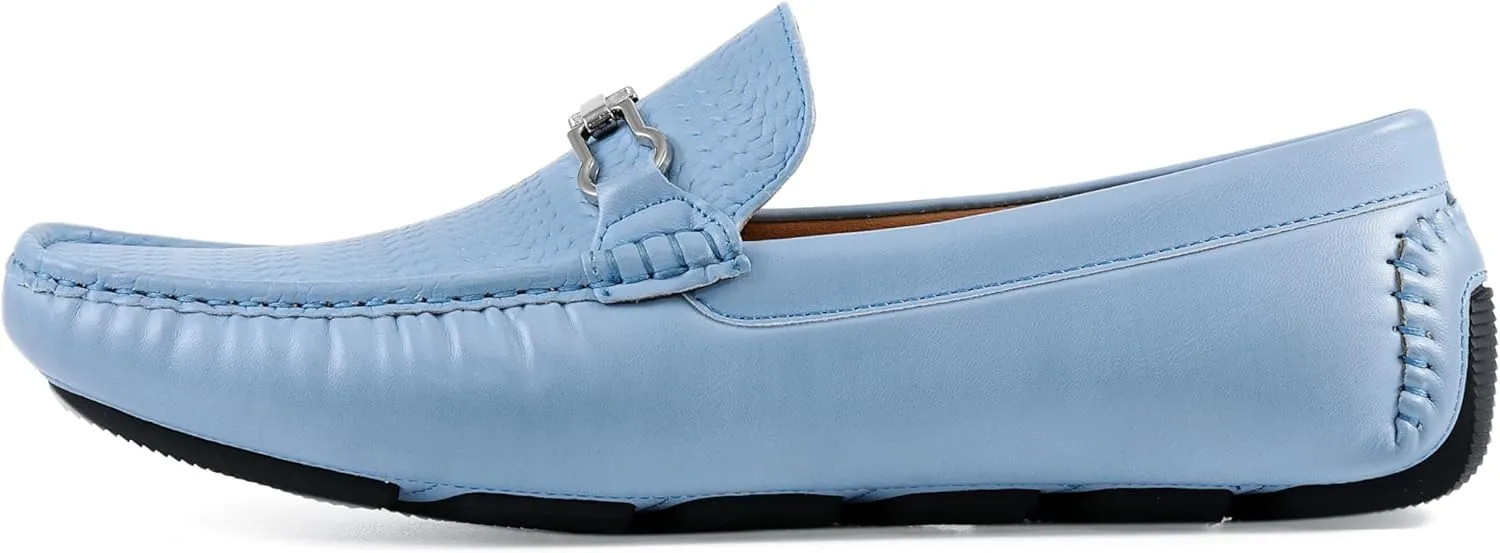 Amali Cola - Driving Moccasins for Men – Mens Slip On Loafers, Moccasins, Slip-on Dress Shoes - Driving Loafers with Matching Color Bit