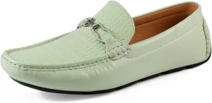 Amali Cola - Driving Moccasins for Men – Mens Slip On Loafers, Moccasins, Slip-on Dress Shoes - Driving Loafers with Matching Color Bit