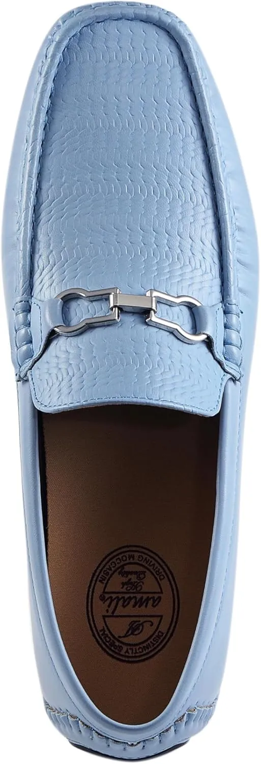 Amali Cola - Driving Moccasins for Men – Mens Slip On Loafers, Moccasins, Slip-on Dress Shoes - Driving Loafers with Matching Color Bit