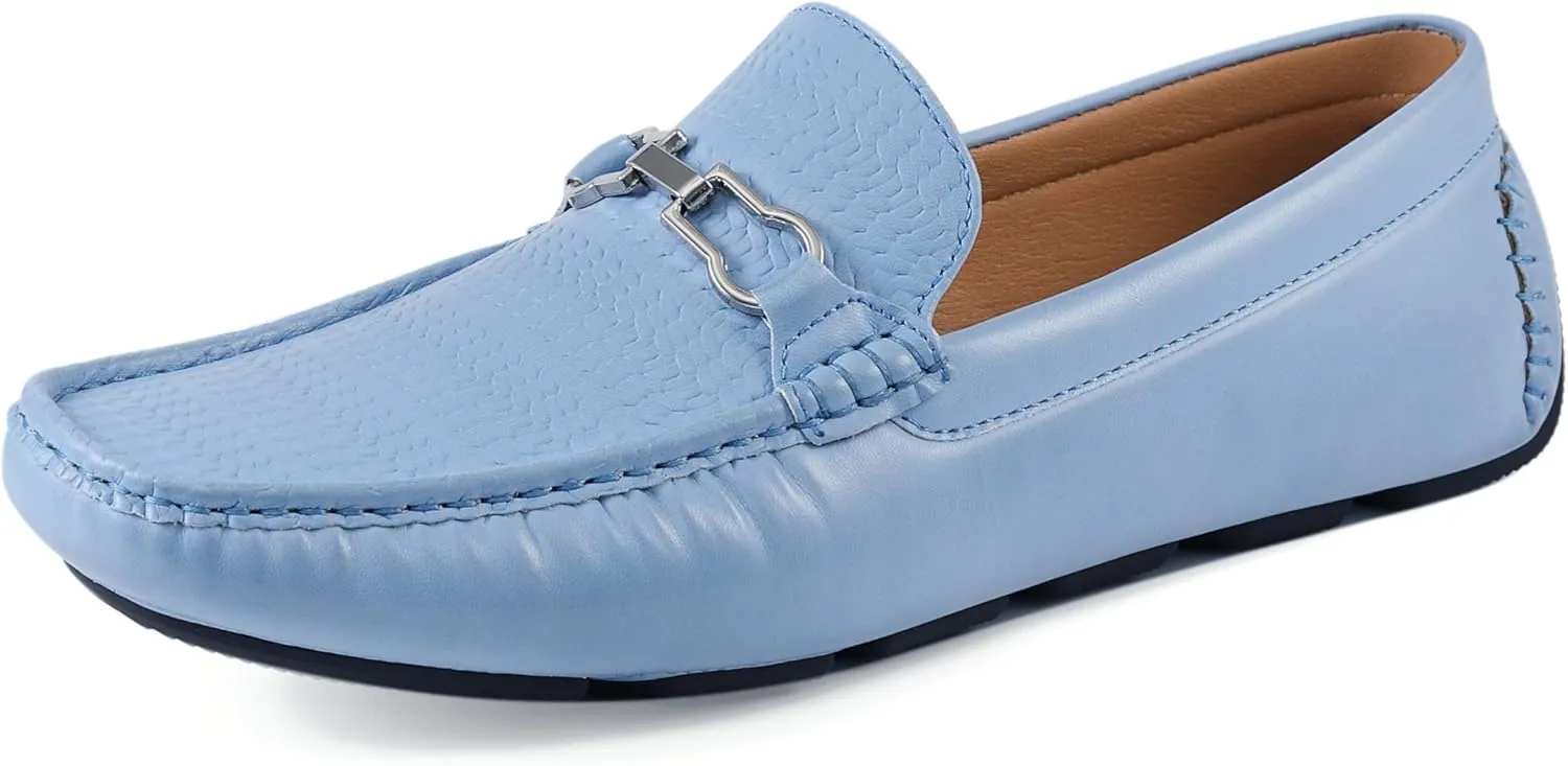 Amali Cola - Driving Moccasins for Men – Mens Slip On Loafers, Moccasins, Slip-on Dress Shoes - Driving Loafers with Matching Color Bit