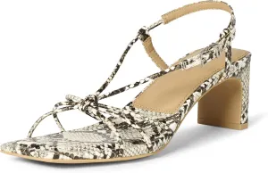 Amazon Essentials Women's Strappy Block Heel Sandals