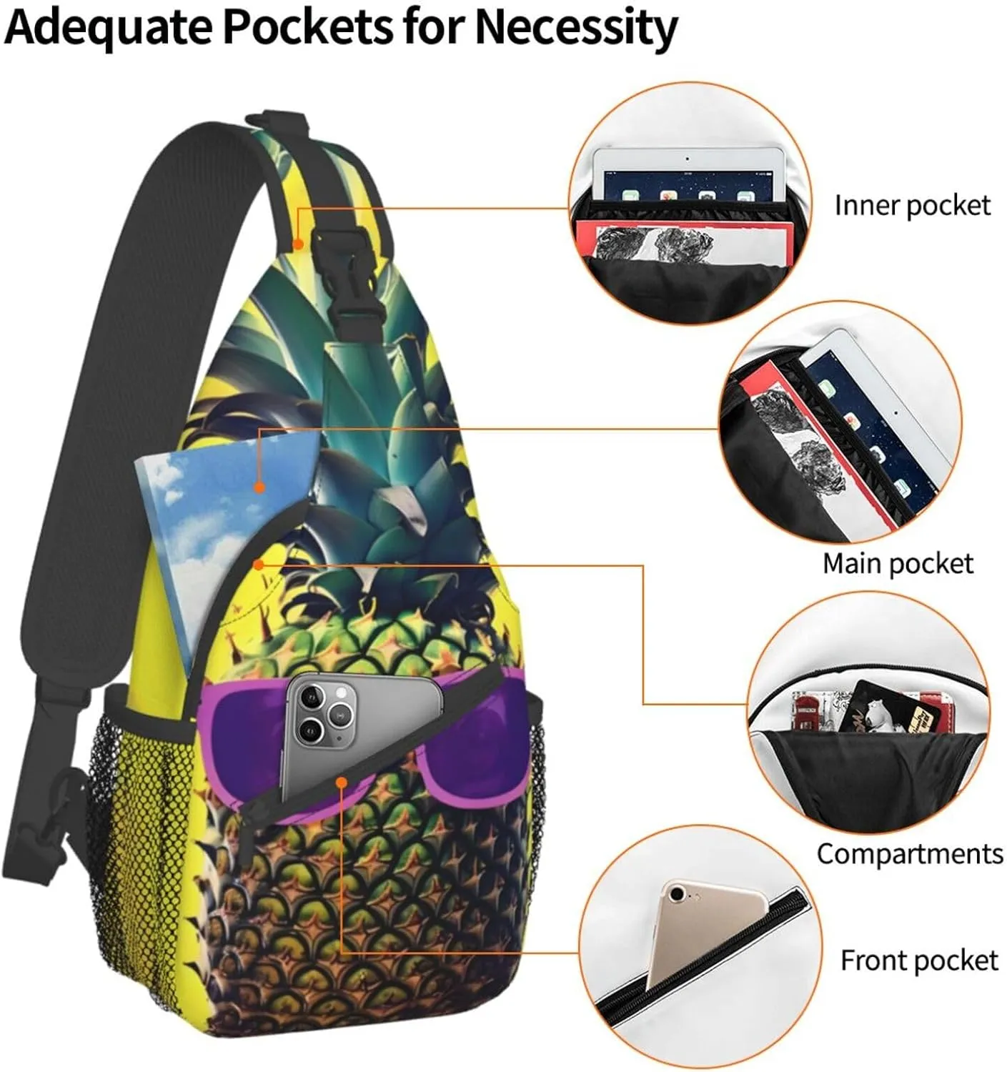 American Flag With Cowboy Boots Unisex Casual Diagonal Chest Bag,Multipurpose Crossbody Shoulder Bag Hiking Daypack