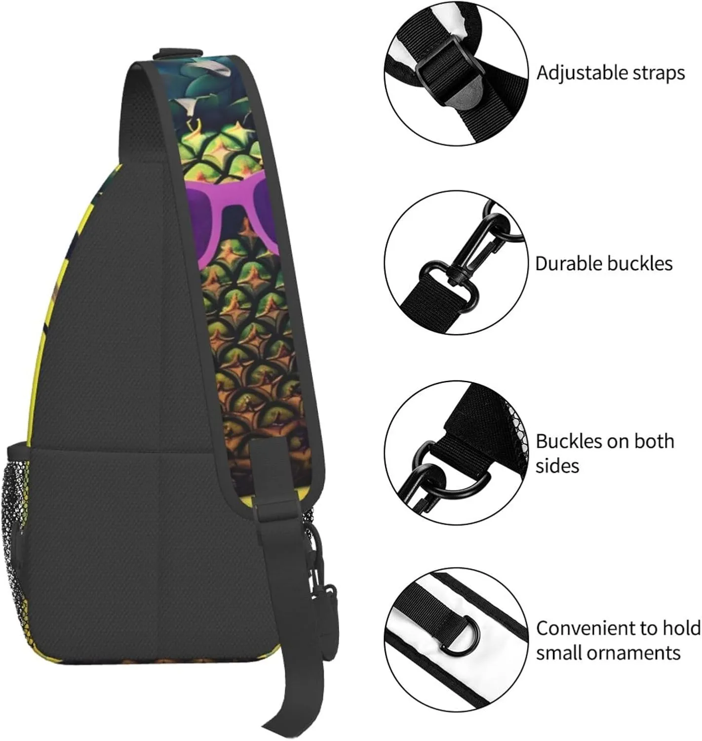 American Flag With Cowboy Boots Unisex Casual Diagonal Chest Bag,Multipurpose Crossbody Shoulder Bag Hiking Daypack