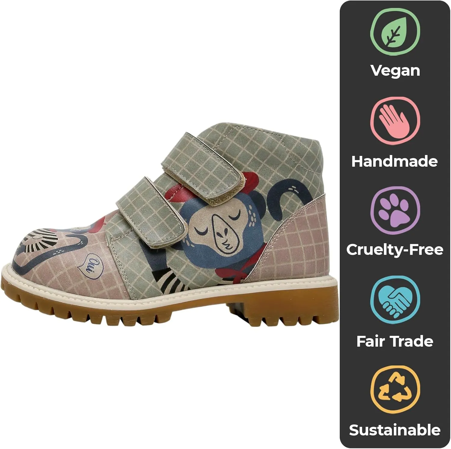 Ankle Boots for Kids - Vegan Leather and Unique Design Winter Boots for Kids