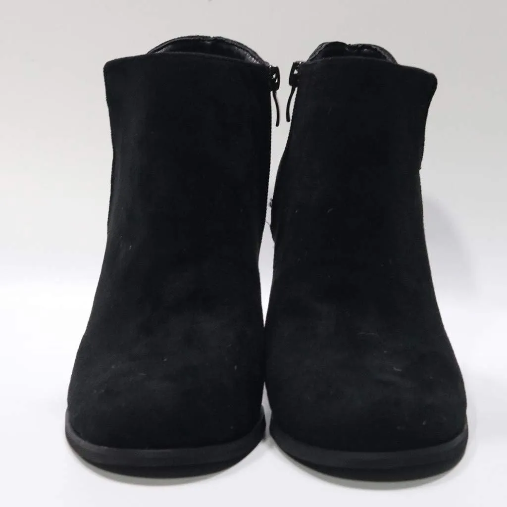Ankle Boots for Women Leather Platform Wedges Booties Back Zip Vintage Snow Boots Casual Business Cowgirl Booties