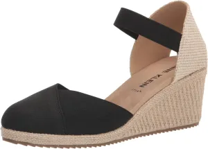 Anne Klein Womens Zuri Woven Slingback Sandals