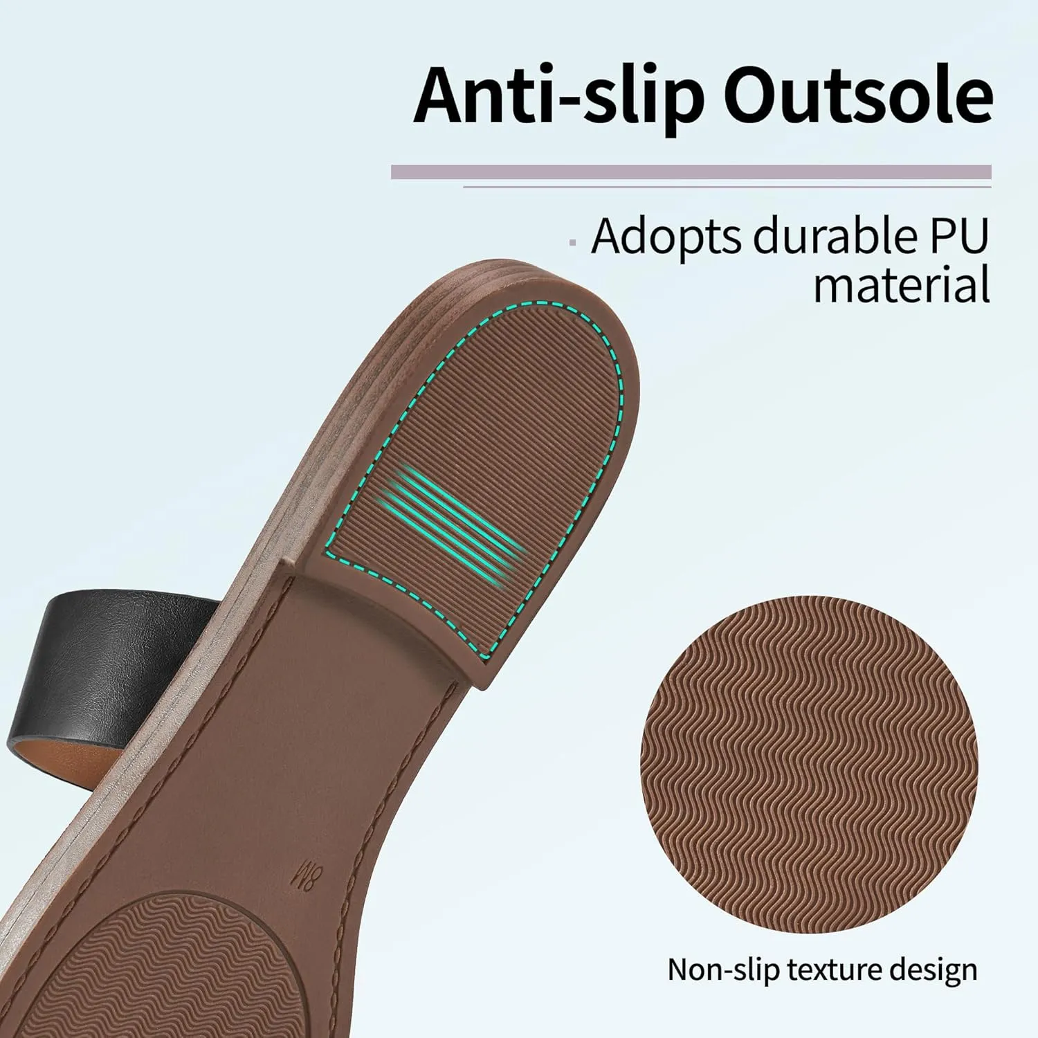 Aomigoct Flat Sandals Women Summer: Comfortable Beach Dressy Sandal for Women - Casual Walking Ladies Fashion Shoes