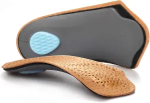 Arch Support Insoles for Women/Men, 3/4 Plantar Fasciitis Insoles High Arch Supports Shoe Insoles for Flat Feet, Over-Pronation, Foot Pain Relief, Orthotics Heel Cushion Inserts for Running Walking, S