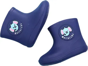 Baby Rain Shoes for 2-7 Years Old, Kids Toddler Boys Girls Cartoon Animal Rubber Waterproof Rain Boots Galoshes