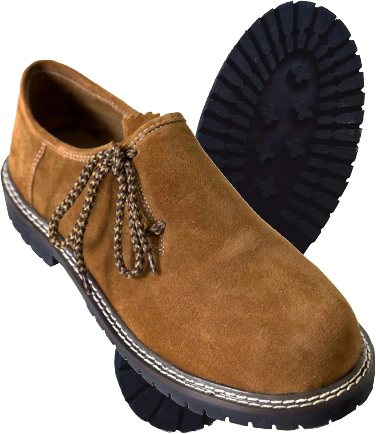 Bavarian Shoes Oktoberfest Costume German Boots Western Shoes Leather Shoes for Men Party Feetwear