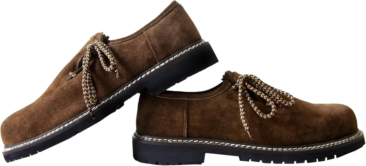 Bavarian Shoes Oktoberfest Costume German Boots Western Shoes Leather Shoes for Men Party Feetwear