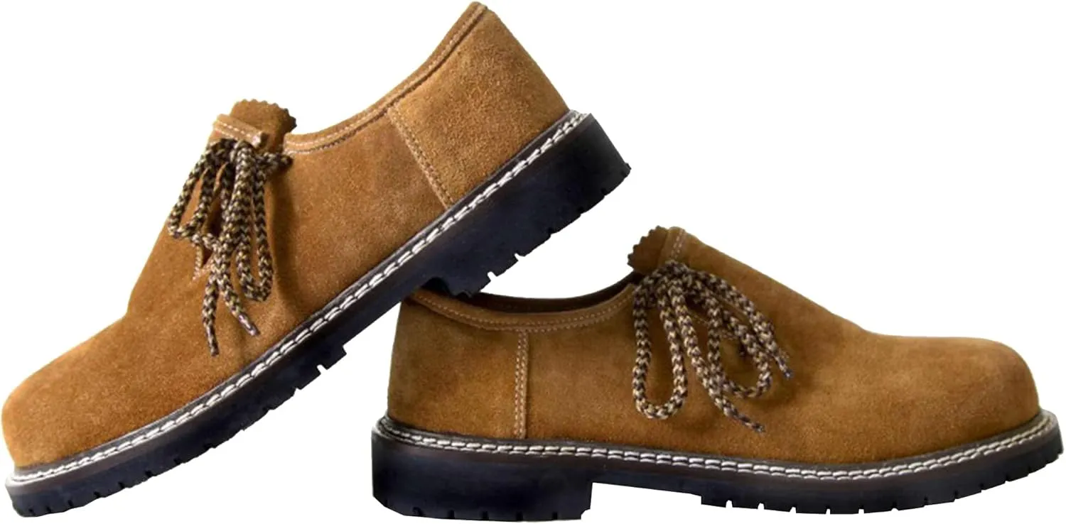Bavarian Shoes Oktoberfest Costume German Boots Western Shoes Leather Shoes for Men Party Feetwear