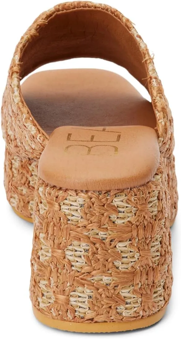 BEACH by Matisse Womens Cruz Block Platform Casual Sandals Casual Mid Heel 2-3" - Brown