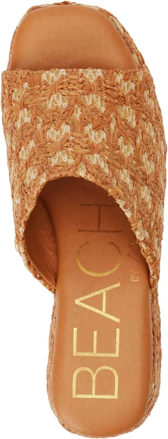 BEACH by Matisse Womens Cruz Block Platform Casual Sandals Casual Mid Heel 2-3" - Brown