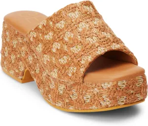 BEACH by Matisse Womens Cruz Block Platform Casual Sandals Casual Mid Heel 2-3" - Brown
