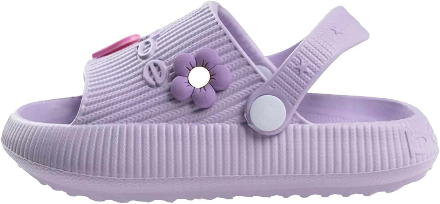 bebe Girls' Sandals - Comfortable Slides for Kids, Slip on Shoes for Girls (Toddler)
