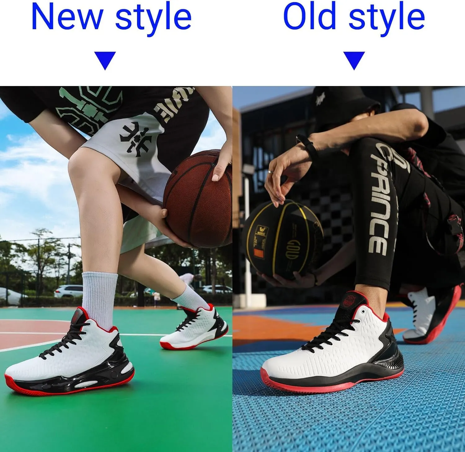 Beita High Upper Basketball Shoes for Men Sneakers Breathable Sports Shoes Anti Slip