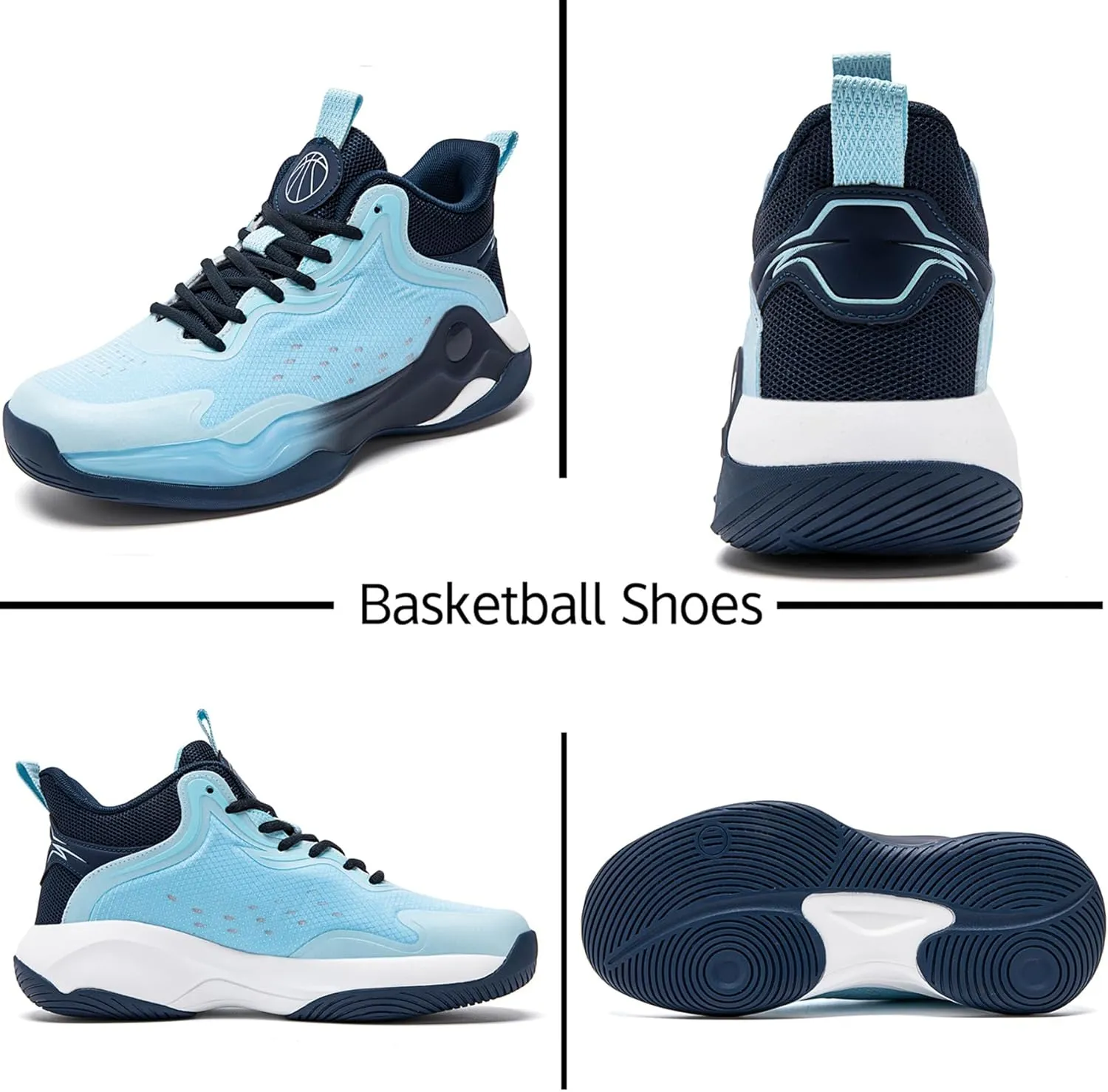 Beita High Upper Basketball Shoes for Men Sneakers Breathable Sports Shoes Anti Slip