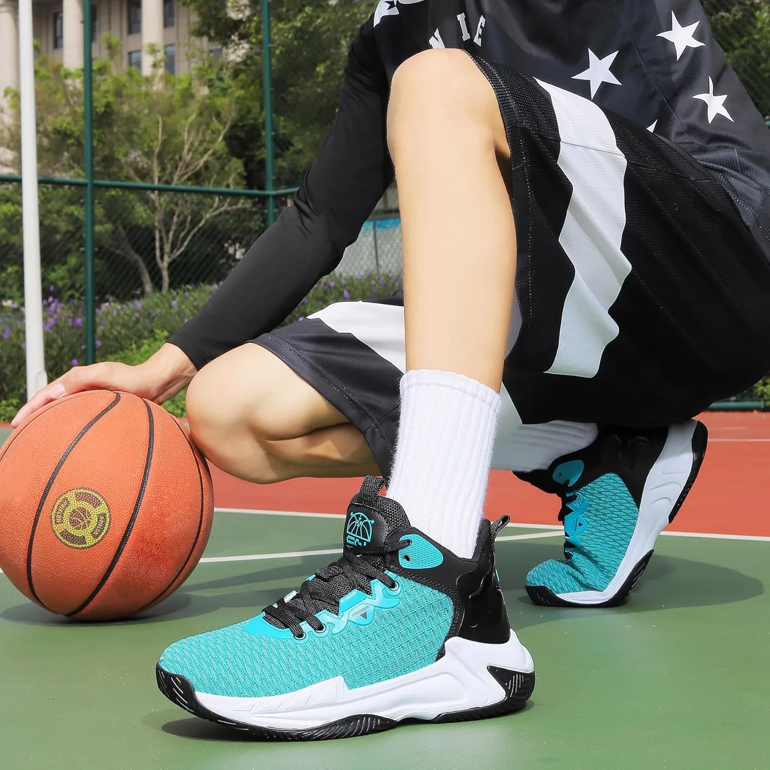 Beita High Upper Basketball Shoes for Men Sneakers Breathable Sports Shoes Anti Slip