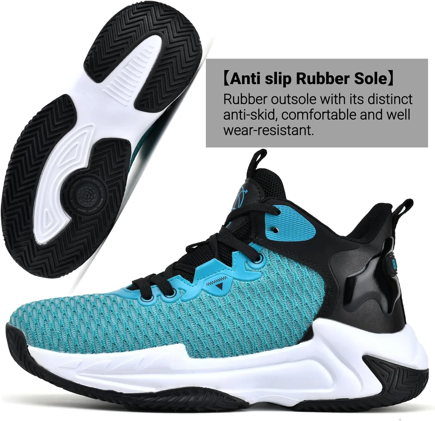 Beita High Upper Basketball Shoes for Men Sneakers Breathable Sports Shoes Anti Slip