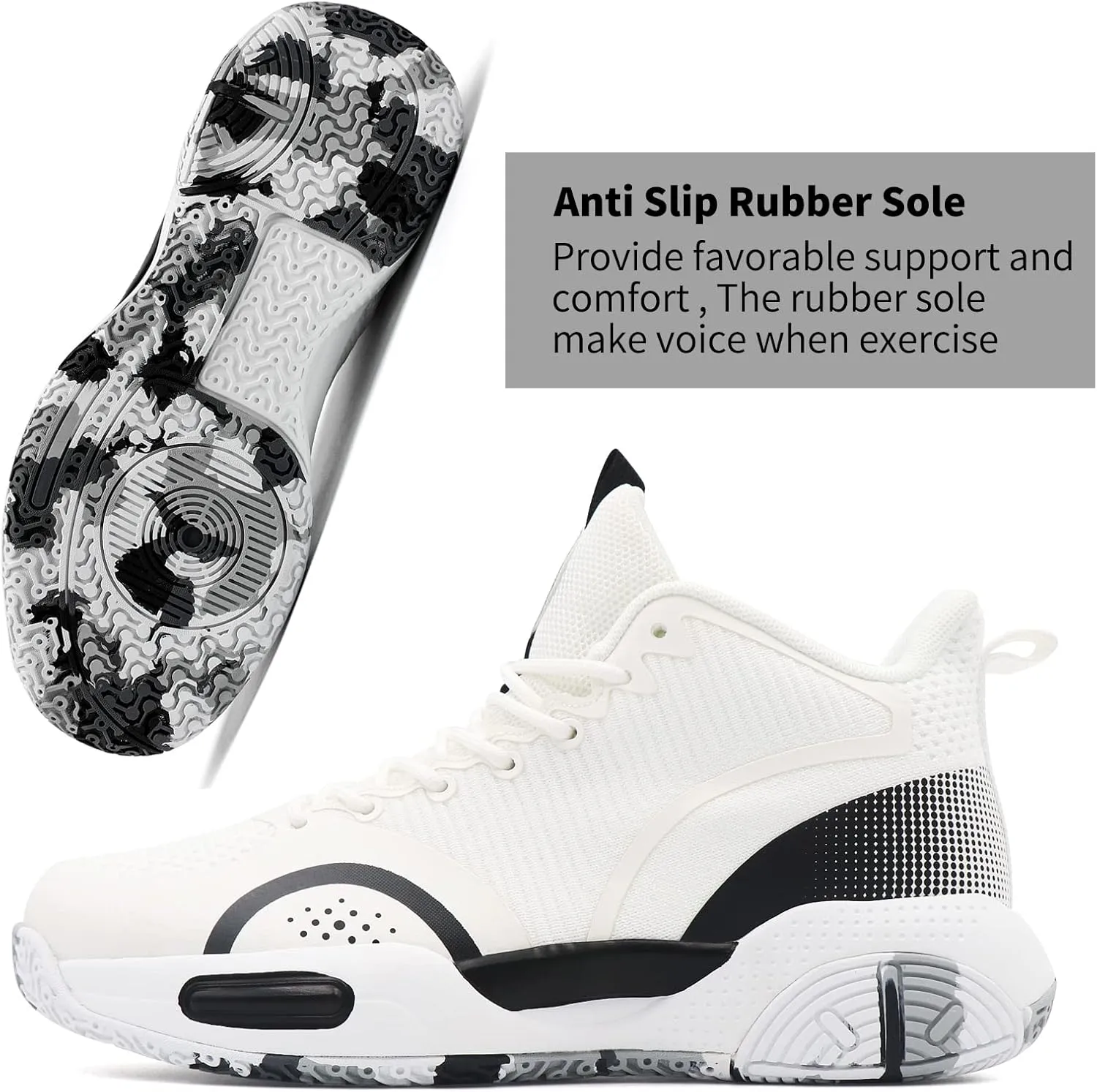 Beita High Upper Basketball Shoes for Men Sneakers Breathable Sports Shoes Anti Slip