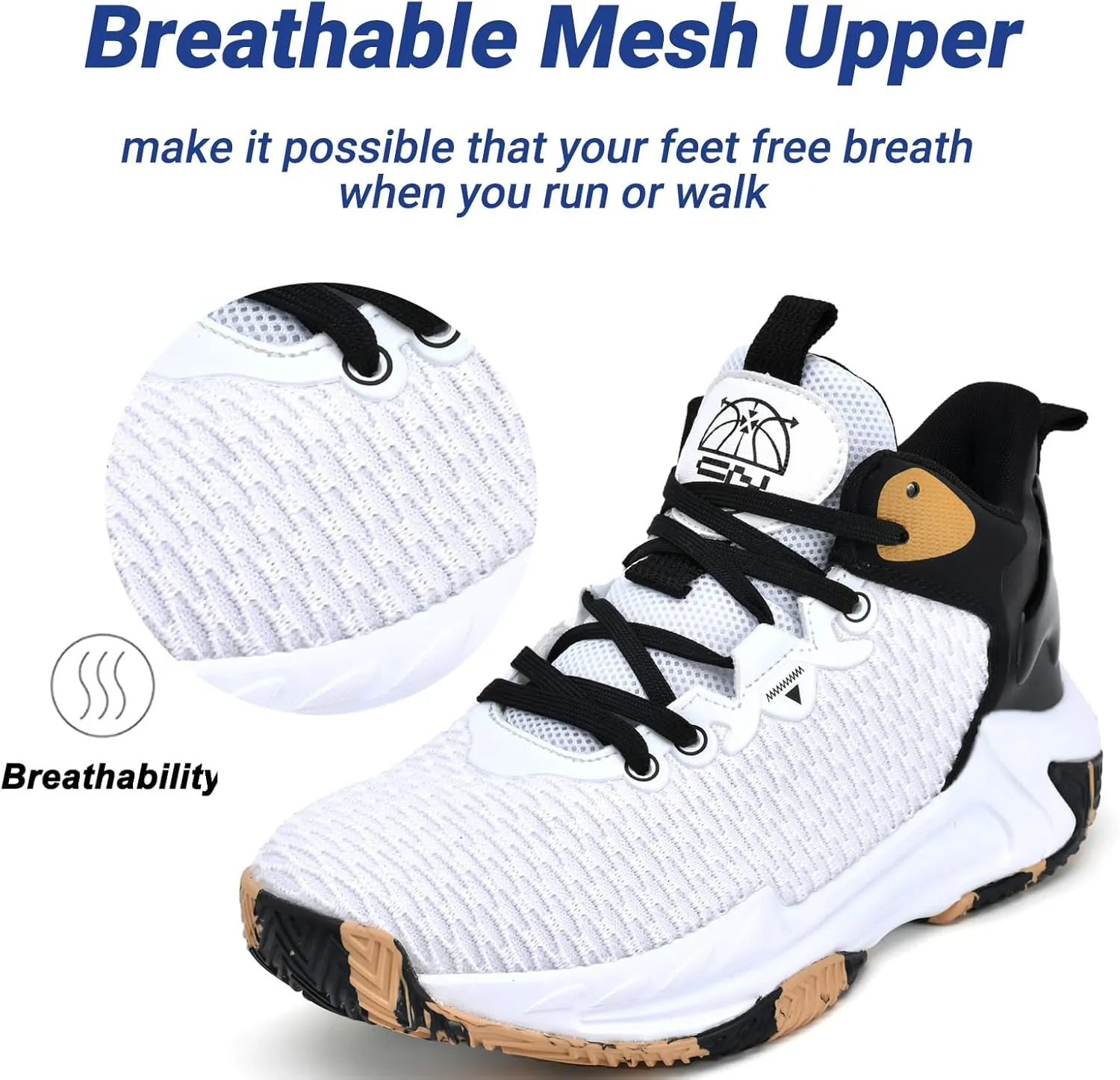 Beita High Upper Basketball Shoes for Men Sneakers Breathable Sports Shoes Anti Slip