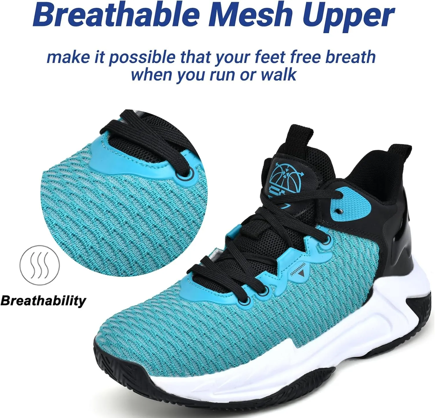 Beita High Upper Basketball Shoes for Men Sneakers Breathable Sports Shoes Anti Slip