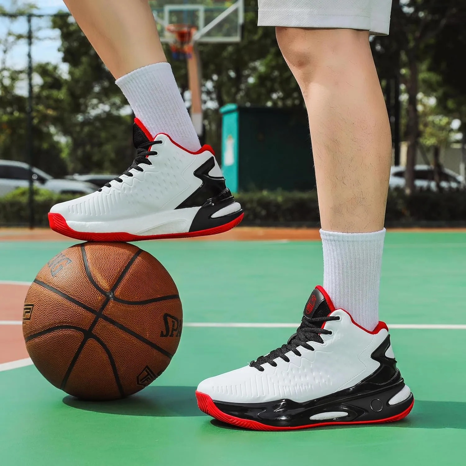 Beita High Upper Basketball Shoes for Men Sneakers Breathable Sports Shoes Anti Slip