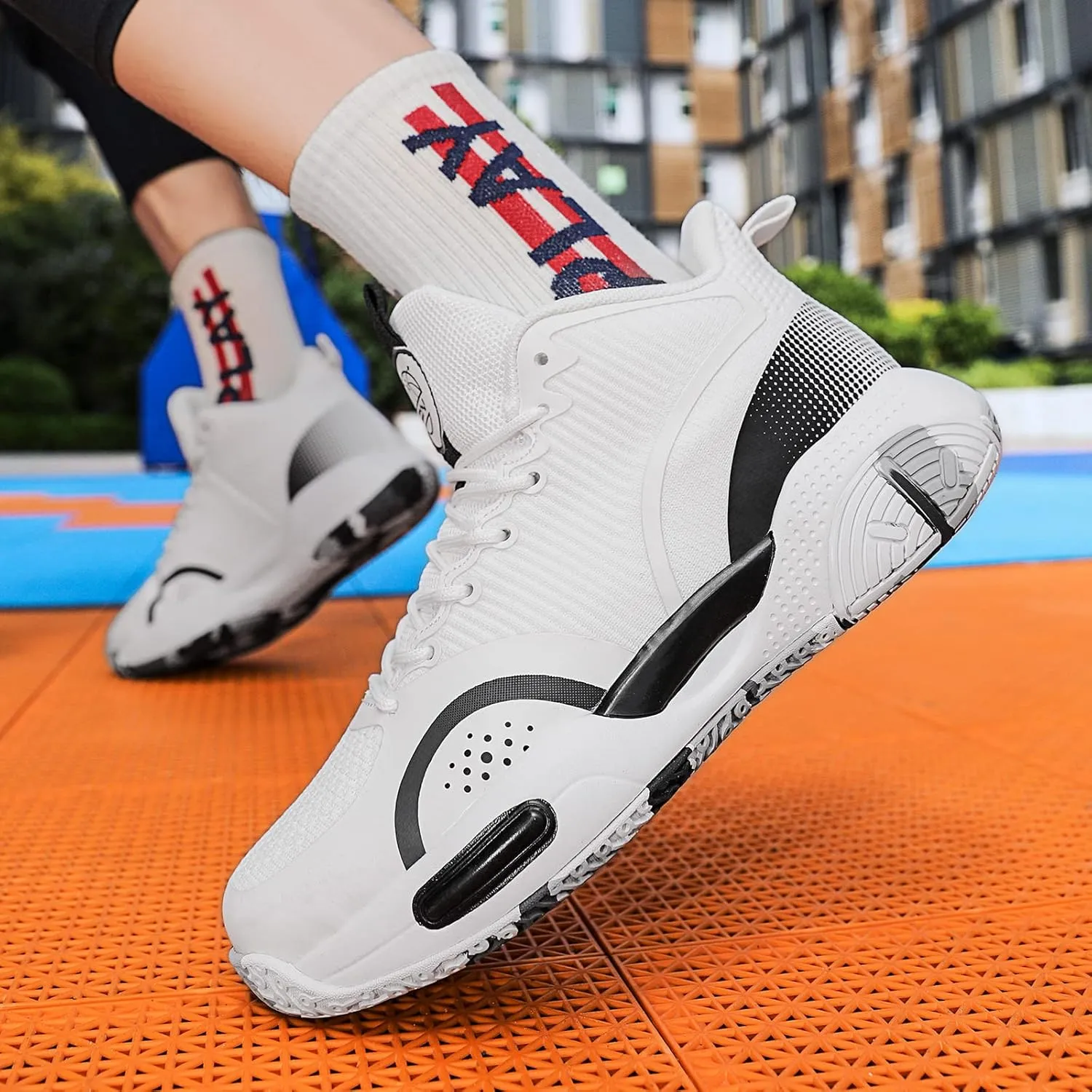 Beita High Upper Basketball Shoes for Men Sneakers Breathable Sports Shoes Anti Slip