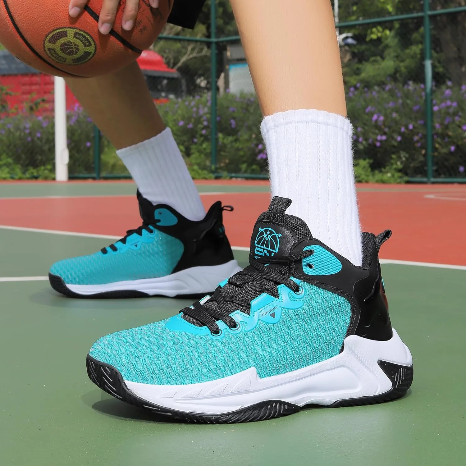 Beita High Upper Basketball Shoes for Men Sneakers Breathable Sports Shoes Anti Slip