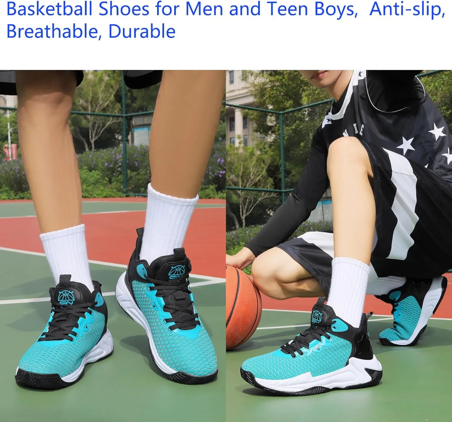 Beita High Upper Basketball Shoes for Men Sneakers Breathable Sports Shoes Anti Slip