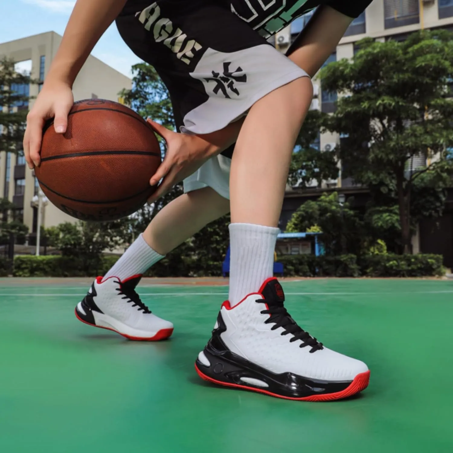 Beita High Upper Basketball Shoes for Men Sneakers Breathable Sports Shoes Anti Slip