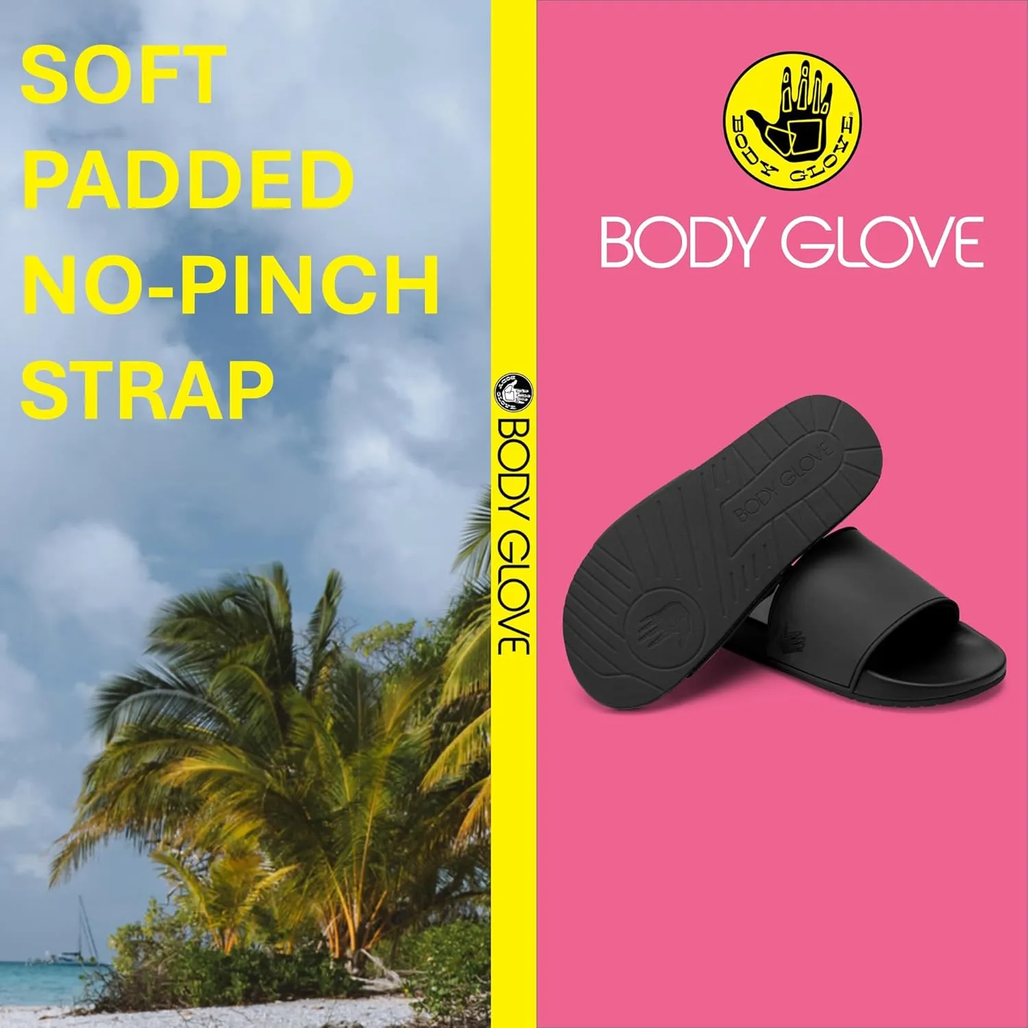 Body Glove Kids Slides, Slide Sandals for Boys and Girls