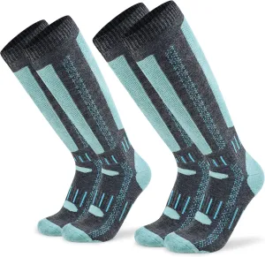 Busy Socks Merino Wool Ski Socks for Men Women, Winter Warm Socks for Skiing, Snowboarding, Outdoor Sports Cold Weather