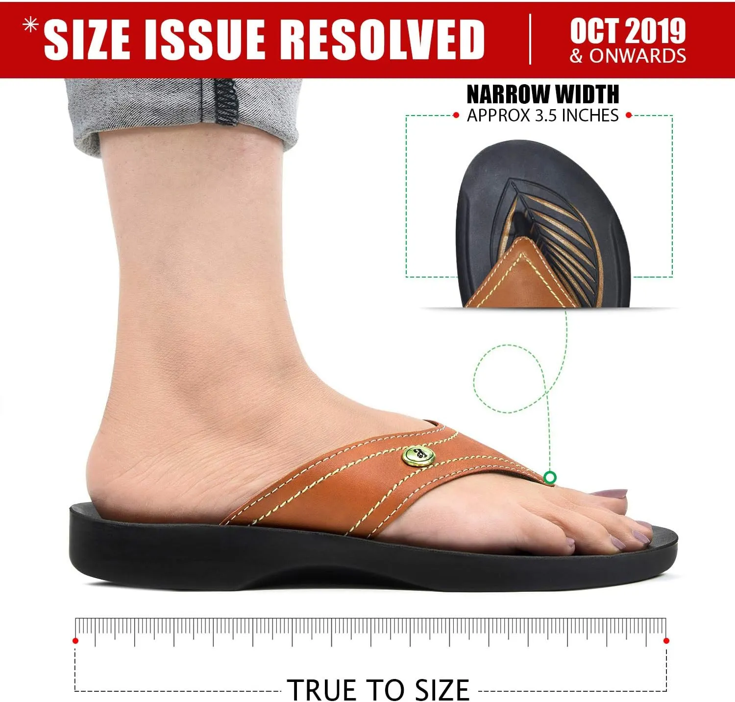 Casual Women’s Comfortable Flip Flops with Arch Support