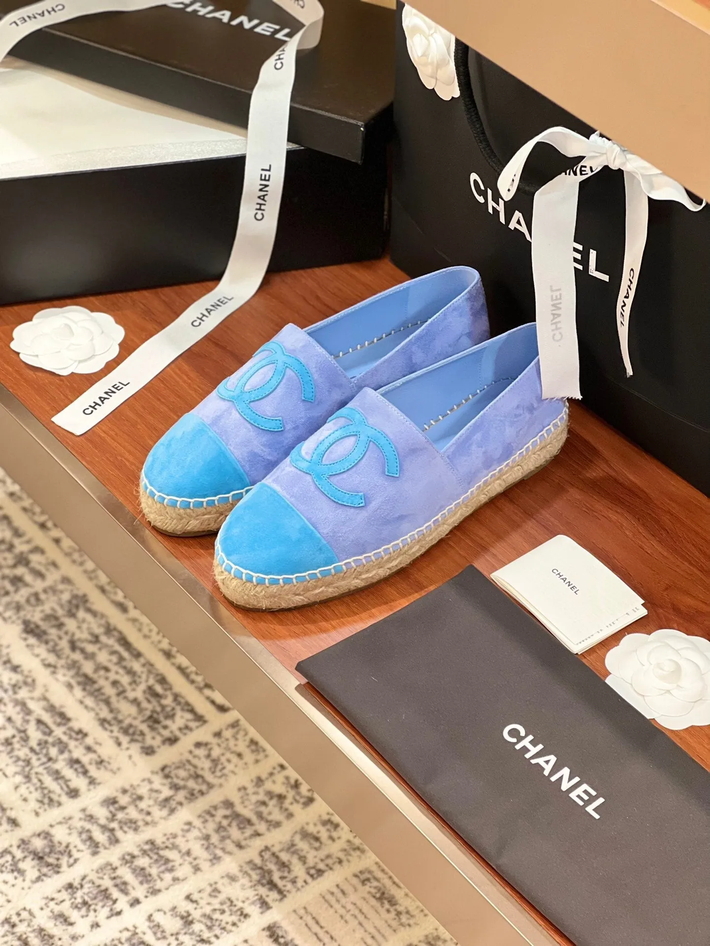 cc espadrilles purple blue suede
