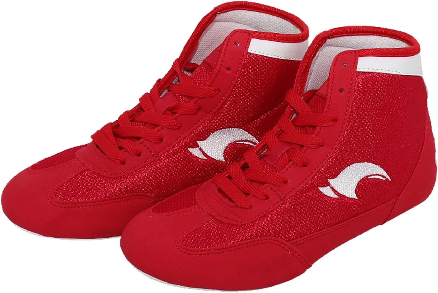 Children's Wrestling Shoes High Top Training Boxing Shoes Girls Boys Gym Round Toe Non-Slip Breathable Shoes
