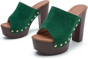 Chunky Heel Sandals For Women Casual Platform High Heel Comfortable Sandals Streetwear Open Toe Summer Walking Shoe