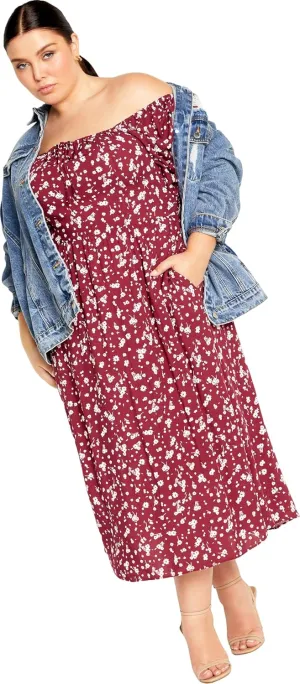 City Chic Women's Plus Size Dress Jessie PRT