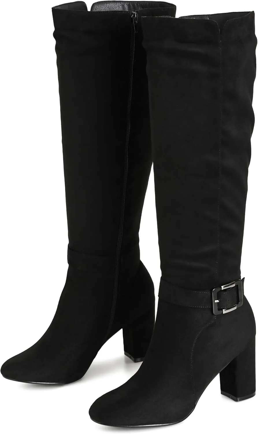 City Chic Women's Wide Fit Kourt Knee Boot