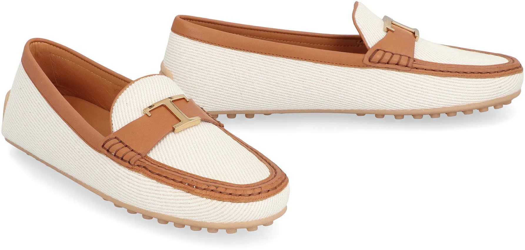 City Gommino fabric loafers