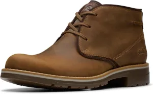Clarks Mens Morris Peak Leather Outdoor Hiking Boots