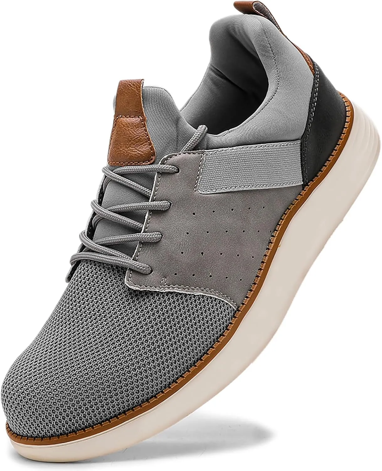 CLOAKA Men's Shoes Steel Toe Shoes for Men Mesh Slip On Work Casual Safety Walking Puncture Proof Sneakers