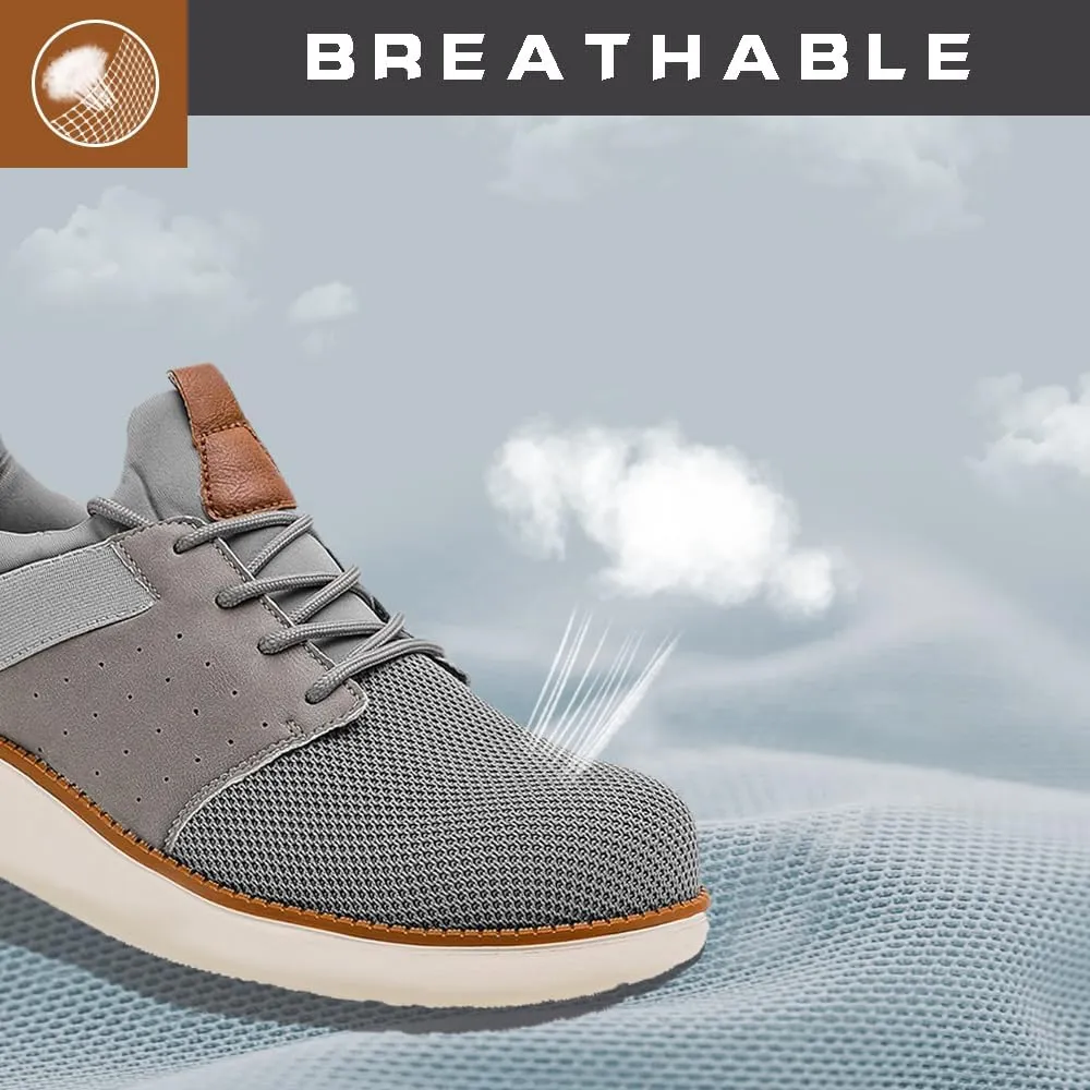 CLOAKA Men's Shoes Steel Toe Shoes for Men Mesh Slip On Work Casual Safety Walking Puncture Proof Sneakers
