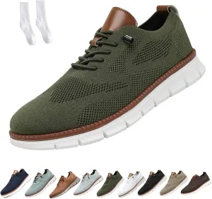 Comfofeet Ultra Comfortable Orthopedic Shoes, Breeze Mens Casual Fashion Walking Mesh Sneakers, Lightweight Soft Sole