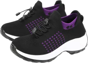 Comfort Wear Orthowear Shoes for Women Breathable Orthopedic Sneakers, Fashion Comfortwear Ortho Shoes for Women Plantar Fasciitis, Ortho Stretch Cushion Comfortable Thick Bottom