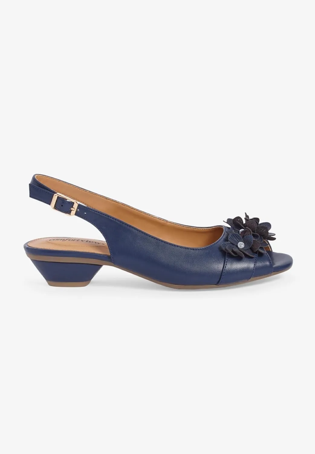 Comfortview Women's Wide Width The Rider Slingback